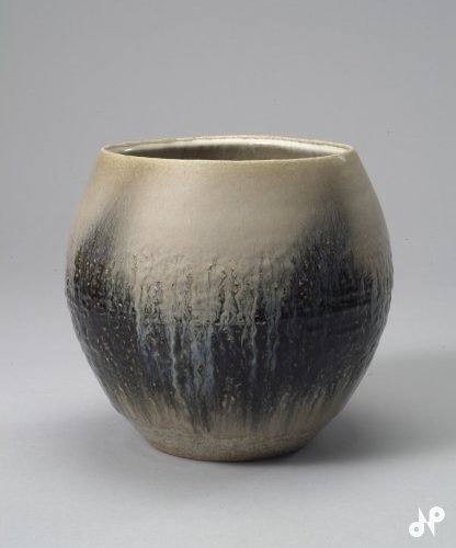 萩釉窯変陶壺