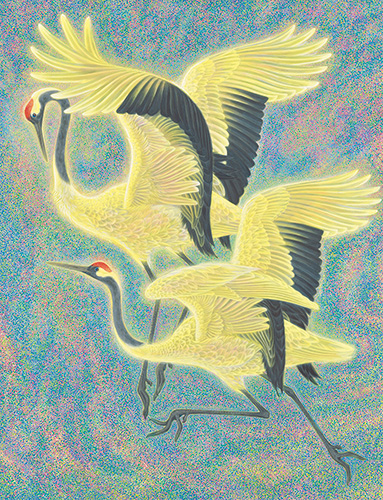 唐詩選より　黄鶴春舞