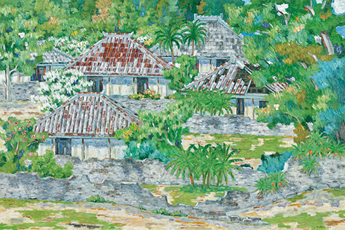 赤瓦のある集落