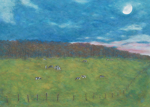 暮れなずむ北の大地