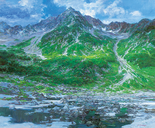 北穂高南峰望む